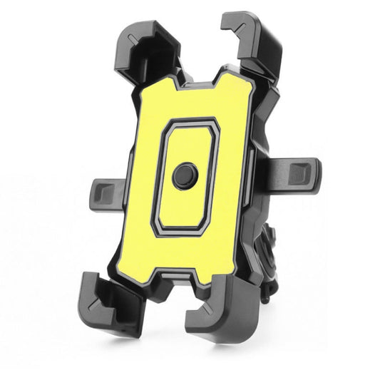 Electric Bike Motorcycle Bicycle Riding Shockproof Navigation Bracket, Color: Yellow For Handlebar - Holders by buy2fix | Online Shopping UK | buy2fix