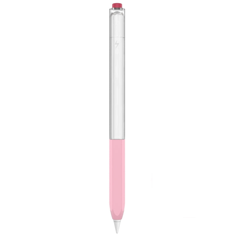 For Apple Pencil 2 AhaStyle PT-LC05 Jelly Style Translucent Silicone Protective Pen Case(Pink) - Pencil Accessories by AhaStyle | Online Shopping UK | buy2fix