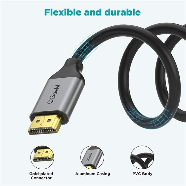 QGeeM QG-AV17 HDMI To HDMI Connection Cable Support 8K&60Hz 4.5m Length - Cable by QGeeM | Online Shopping UK | buy2fix