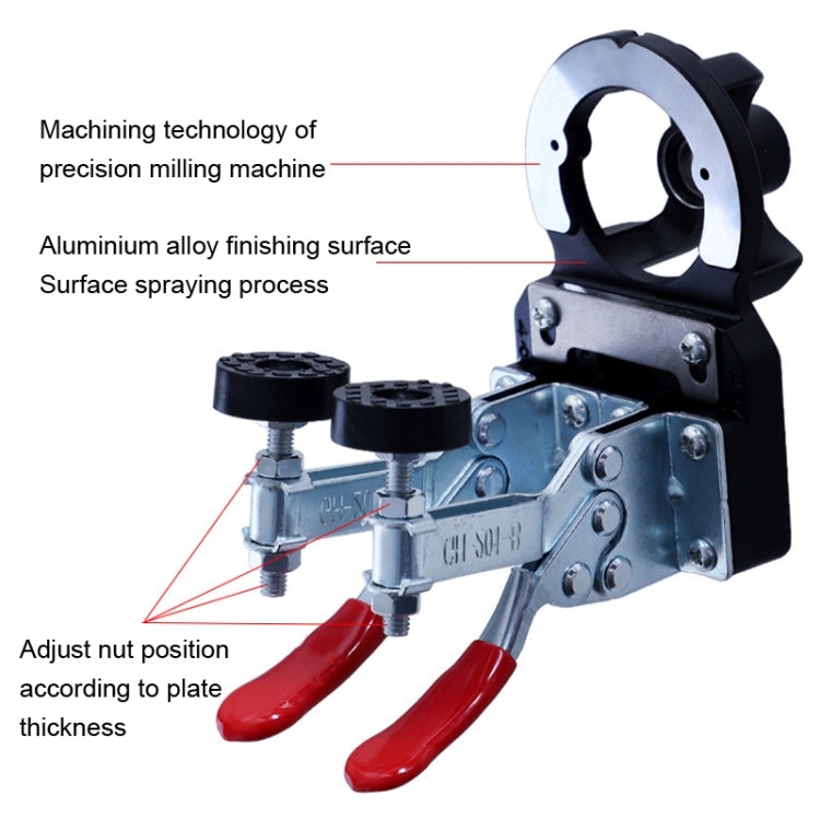 8 In 1 Aluminum Alloy 35mm Hinge Opener Hinge Punch Positioning Tool - Others by buy2fix | Online Shopping UK | buy2fix