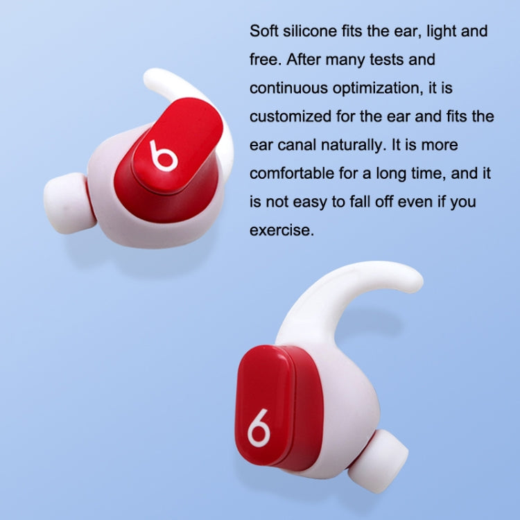 For Beats Studio Buds 2pairs Wireless Bluetooth Earphone Silicone Non-slip Ear Caps(White) - Anti-dust & Ear Caps by buy2fix | Online Shopping UK | buy2fix