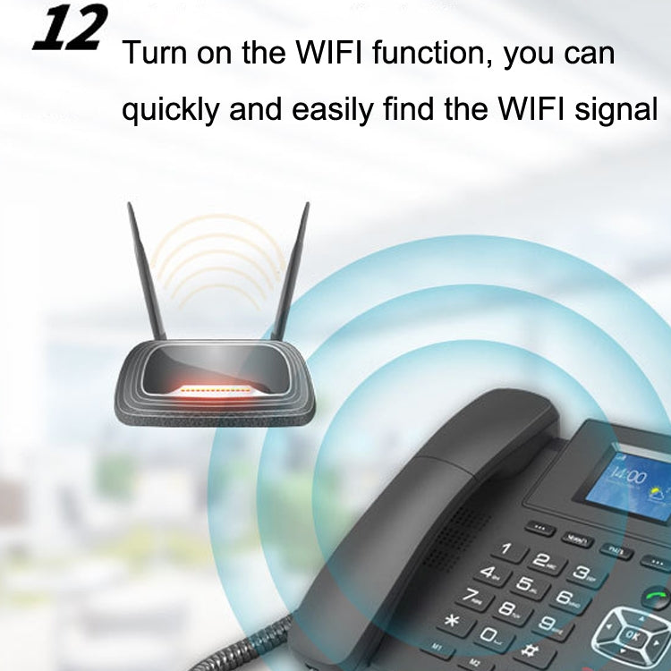 P03 4G+VOIP Dual Mode Wireless Fixed Line SIP Network Phone IP Enterprise Office Phone Wireless Landline - Smart Rings / Smart Telephones by buy2fix | Online Shopping UK | buy2fix