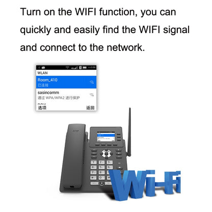 S01 Smart VOIP Network Phone 4G Full Netcom SIP Audio ConferenceBusiness Office Wireless Fixed Landline - Smart Rings / Smart Telephones by buy2fix | Online Shopping UK | buy2fix