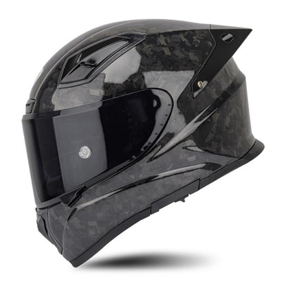 SOMAN Four Seasons Full Cover Motorcycle Helmet, Size: S(Cheetah Print Black) - Helmets by SOMAN | Online Shopping UK | buy2fix