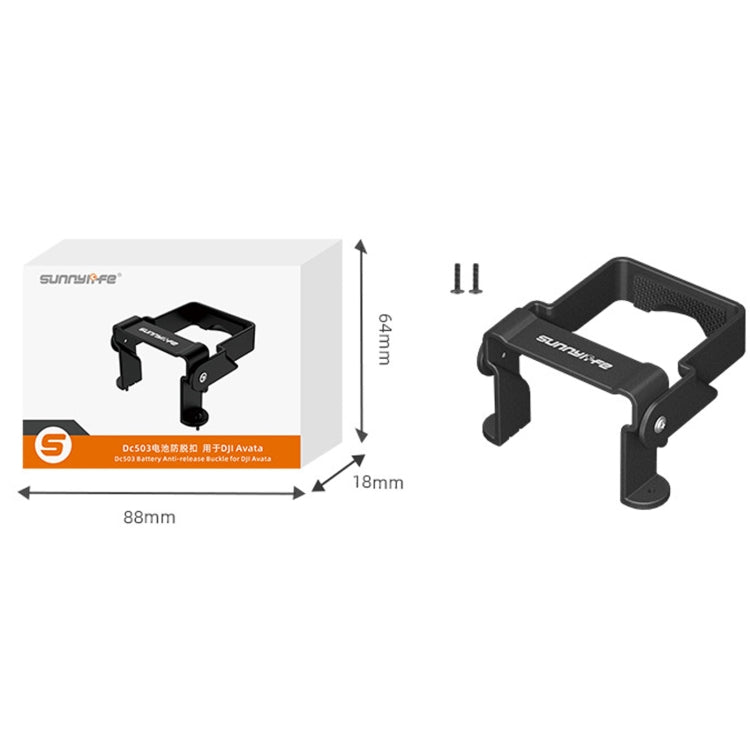 Sunnylife AT-DC503 For DJI Avata Battery Anti-Release Buckle Anti-Loose Falling Folding Buckle(Black) -  by Sunnylife | Online Shopping UK | buy2fix