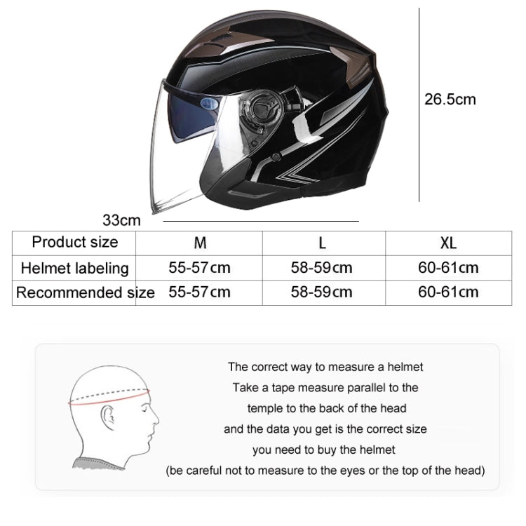 GXT 708 Electric Vehicle Dual Lens Helmet Four Seasons Safety Helmet, Size: L(Light Pink) - Helmets by GXT | Online Shopping UK | buy2fix