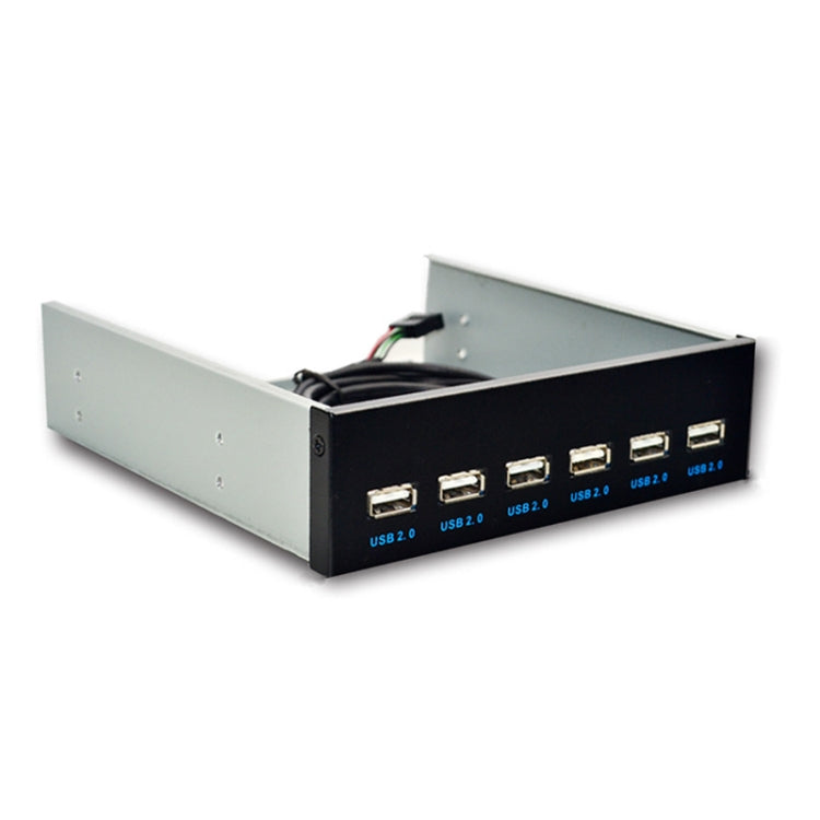 7 Port USB2.0 Optical Drive Bit Front Panel, Style: Flat Mouth - USB 2.0 HUB by buy2fix | Online Shopping UK | buy2fix