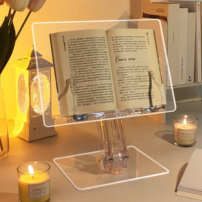 Student Desktop Reading Rack Transparent Acrylic Tablet Stand, Style: A Model Liftable - Desktop Holder by buy2fix | Online Shopping UK | buy2fix
