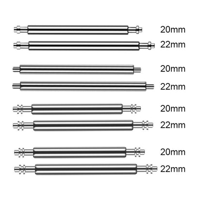 100pcs/set 304 Stainless Steel Strap Connecting Rod Strap All Steel Switch Lugs, Style: Single Drag (1.5x22mm) - Watch Accessories by buy2fix | Online Shopping UK | buy2fix