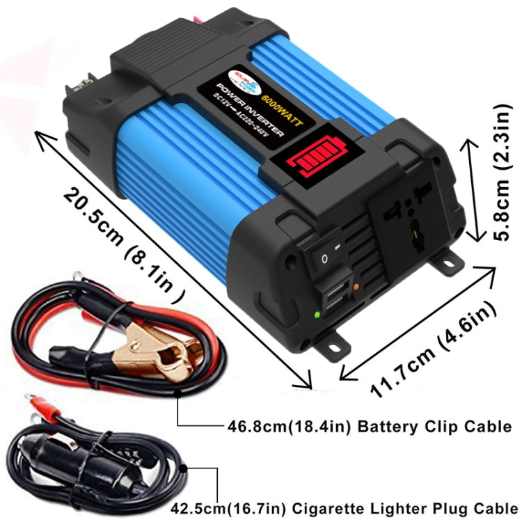 12V-110V 500W SOLIKE TECH Vehicle Inverter Sine Wave Convertor Auto Inverter - Pure Sine Wave by SOLIKE TECH | Online Shopping UK | buy2fix