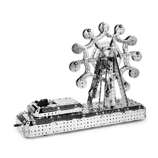 Mechanical Ferris Wheel High Difficulty Building Block Adults Handmade Assembly Power Strip Linkage Mechanical Toy Metal Assembly Model - Building Blocks by buy2fix | Online Shopping UK | buy2fix