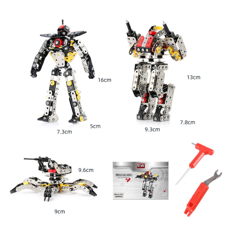 Spider High Difficulty Assembly Building Block Toys Handmade Assembly Robot Metal Model - Building Blocks by buy2fix | Online Shopping UK | buy2fix