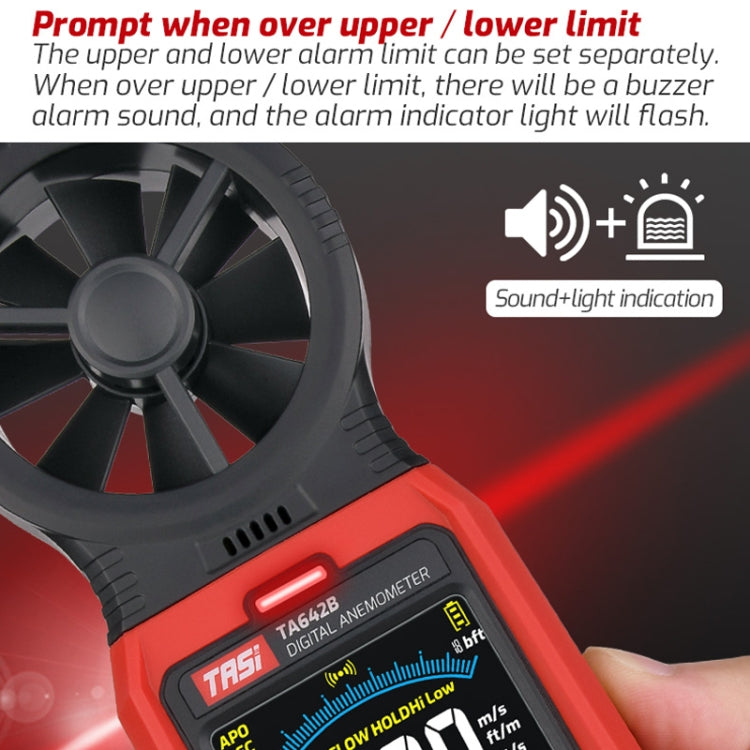 TASI TA642C Portable Digital Wind Speed Meter Air Volume Tester - Tachometers & Anemometer by TASI | Online Shopping UK | buy2fix