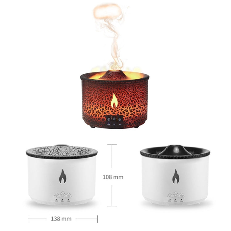 Volcanic Essential Oil Aroma Diffuser Ultrasonic Air Humidifier, Model: Monochrome(UK Plug) - Air Purifiers & Accessories by buy2fix | Online Shopping UK | buy2fix