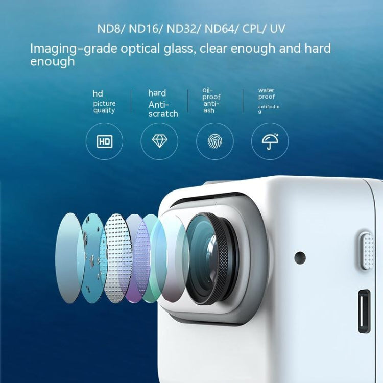 For Insta360 Go 3/Go 2 aMagisn Lens Filters Waterproof Filter, Spec: ND8+16+32 - Len Accessories by aMagisn | Online Shopping UK | buy2fix