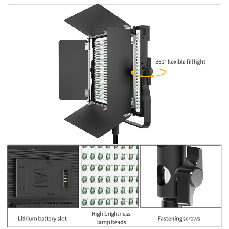 Pixel P45pro High Bright Dual Color Temperature Fill Light 120W Normal Bright Studio Camera Soft Light(A Set With EU Plug Adaptor) -  by Pixel | Online Shopping UK | buy2fix