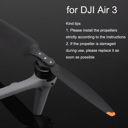 Original DJI Air 3 1pair Noise Reduction Propeller(Black) - DIY Propeller by DJI | Online Shopping UK | buy2fix