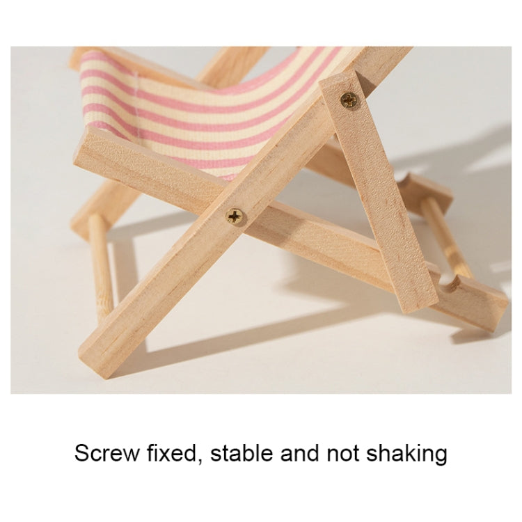 Wooden Craft Mini Desktop Ornament Photography Toys Beach Chair Phone Holder, Style: Bear - Wooden Props by buy2fix | Online Shopping UK | buy2fix