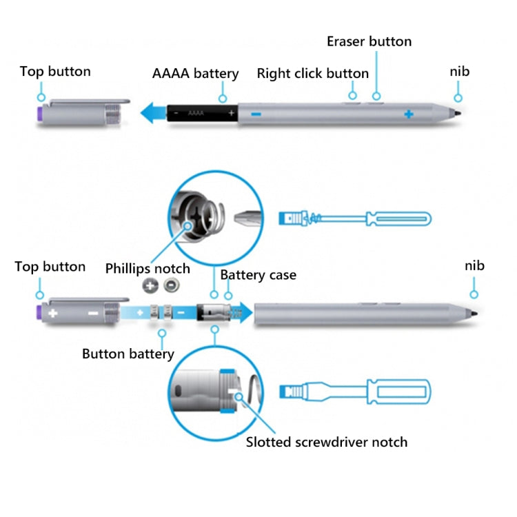 For Microsoft Surface Pro 6/5/4/3 Go Book Bluetooth 4.0 Stylus Pen - Stylus Pen by buy2fix | Online Shopping UK | buy2fix