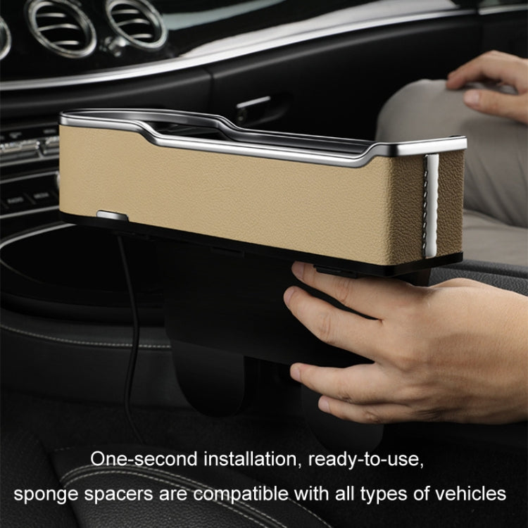 Car Seat Gap Storage Box Multifunctional Mobile Phone USB Charger, Color: Standard Red - Stowing Tidying by buy2fix | Online Shopping UK | buy2fix