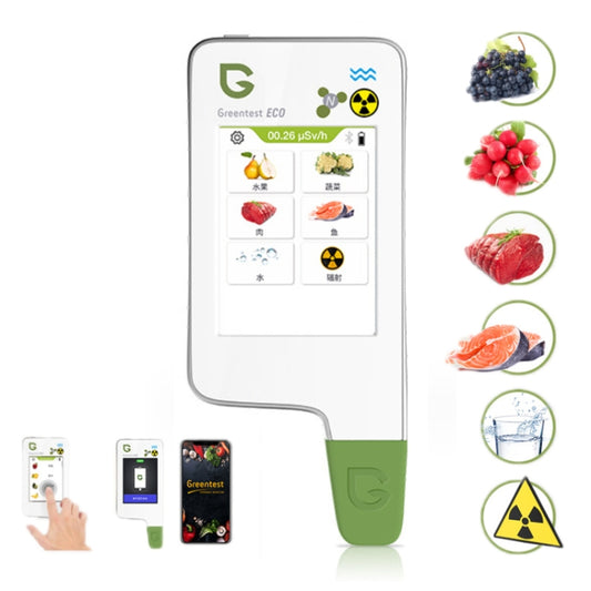 Greentest ECO6 Vegetable, Fruit, Meat Food Nitrate Water Quality Nuclear Radiation Environmental Detector, EU Plug(White) - Radiation Detector by Greentest | Online Shopping UK | buy2fix