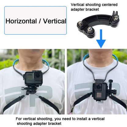 TUYU Camera Neck Holder Mobile Phone Chest Strap Mount  For Video Shooting//POV, Spec: Standard (Blue) - Stand by buy2fix | Online Shopping UK | buy2fix