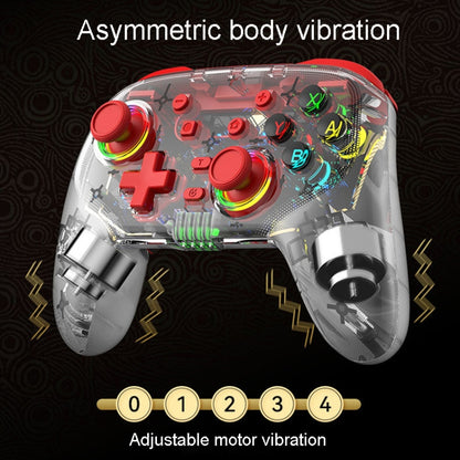 For PS3 / PS4 Dual Vibration Wireless Gamepad With RGB Lights(Red) - Gamepads by buy2fix | Online Shopping UK | buy2fix