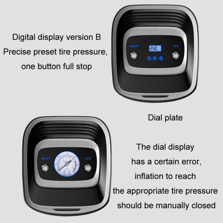 12V Metal Cylinder Smart Digital Display Portable Mini Tire Pump, Specification: No. 30 Automatic Charging Stopping - Inflatable Pump by buy2fix | Online Shopping UK | buy2fix