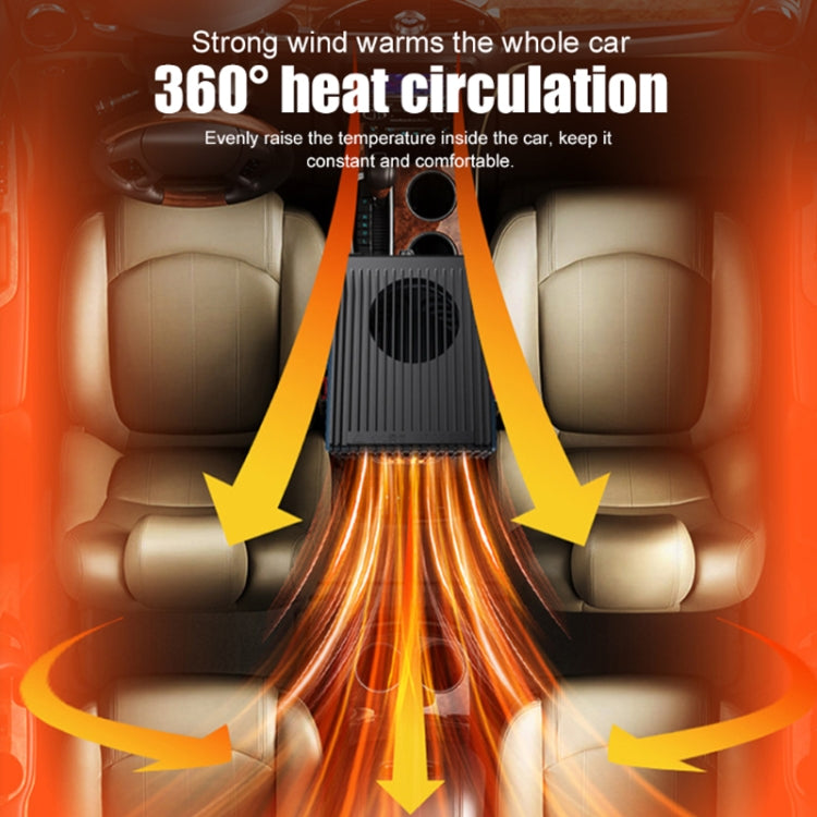 12V Car-mounted High-power Heater Winter Defog Heater(Dark Green) - Heating & Fans by buy2fix | Online Shopping UK | buy2fix