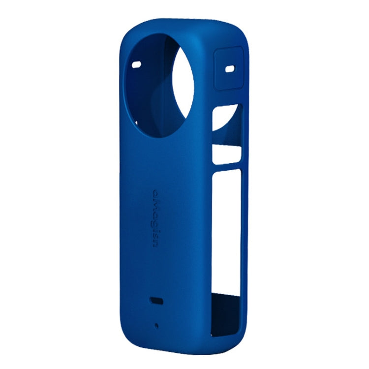 For Insta360 X3 AMagisn Body Silicone Protective Cover, Style: Body Case (Blue) - Case & Bags by aMagisn | Online Shopping UK | buy2fix