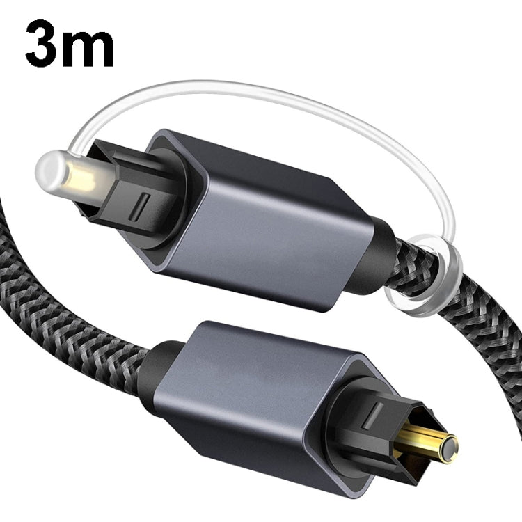 3m Digital Optical Audio Output/Input Cable Compatible With SPDIF5.1/7.1 OD5.0MM(Gray) - Audio Optical Cables by buy2fix | Online Shopping UK | buy2fix