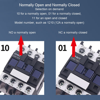 CHNT CJX2-0910 9A 220V Silver Alloy Contacts Multi-Purpose Single-Phase AC Contactor - Relays by CHNT | Online Shopping UK | buy2fix