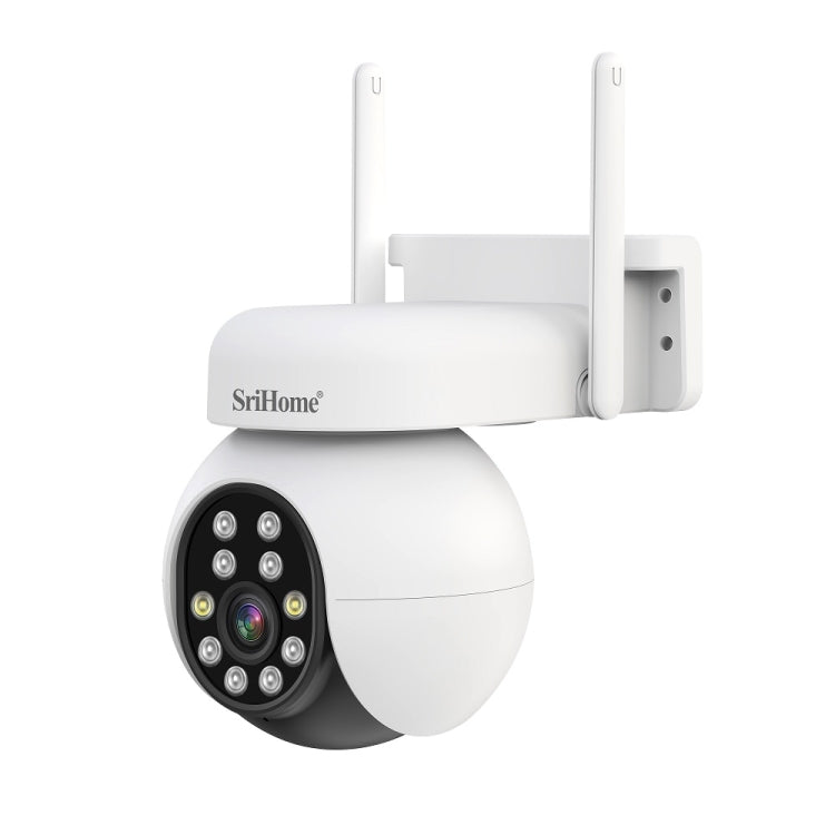 SriHome SH052B Wifi 5MP Wireless PTZ IP AI Auto Tracking Sound&Light Alarm Starlight Color Night Vision Outdoors Surveillance Camera, Plug: AU - Dome Camera by SriHome | Online Shopping UK | buy2fix