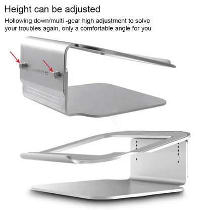 Height Adjustable Aluminum Alloy Laptop Cooling Stand 360 Rotation Ergonomic 10-17 inch Notebook Holder for MacBook Air Pro - Laptop Stand by COOLCOLD | Online Shopping UK | buy2fix