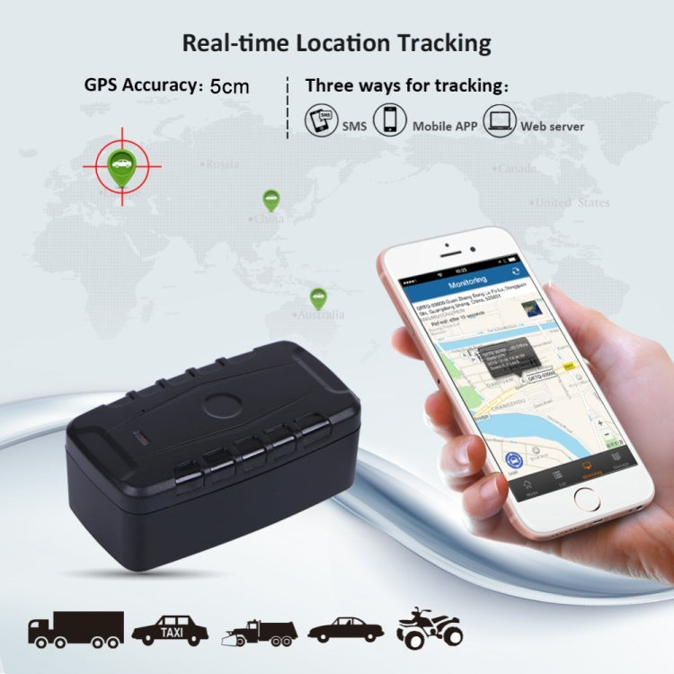 LK209B Tracking System 4G GPS Tracker for Motorcycle Electric Bike Vehicle, For North America (Black) - Car Tracker by buy2fix | Online Shopping UK | buy2fix