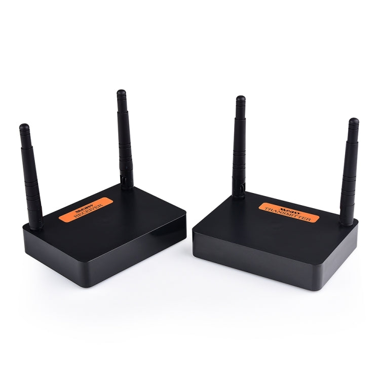 Measy FHD676 Full HD 1080P 3D 5-5.8GHz Wireless HDMI Transmitter (Transmitter + Receiver) Transmission Distance: 200m, Specifications:UK Plug - Set Top Box & Accessories by Measy | Online Shopping UK | buy2fix