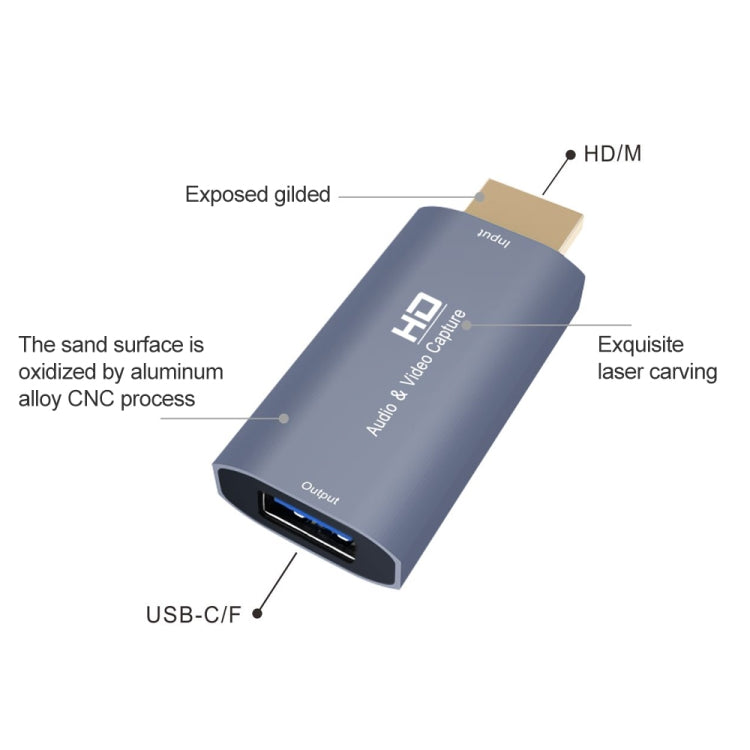 Z51 USB Female to HDMI Male Video Capture Card - Video Capture Solutions by buy2fix | Online Shopping UK | buy2fix