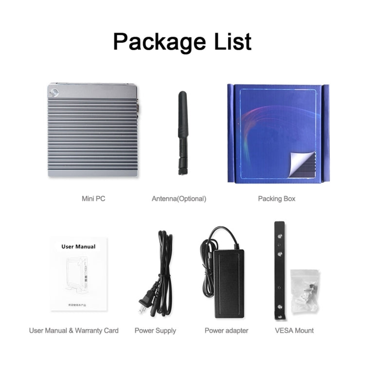 K660S Windows and Linux System Mini PC, Intel Celeron Processor N2840 Quad-Core 1.83- 2.25GHz, 8GB RAM + 128GB SSD, AU Plug - Windows Mini PCs by buy2fix | Online Shopping UK | buy2fix