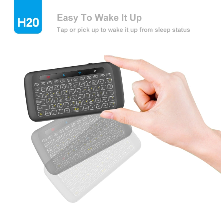 H20 2.4GHz Mini Smart Wireless Multi-Touch Touch Keyboard -  by buy2fix | Online Shopping UK | buy2fix