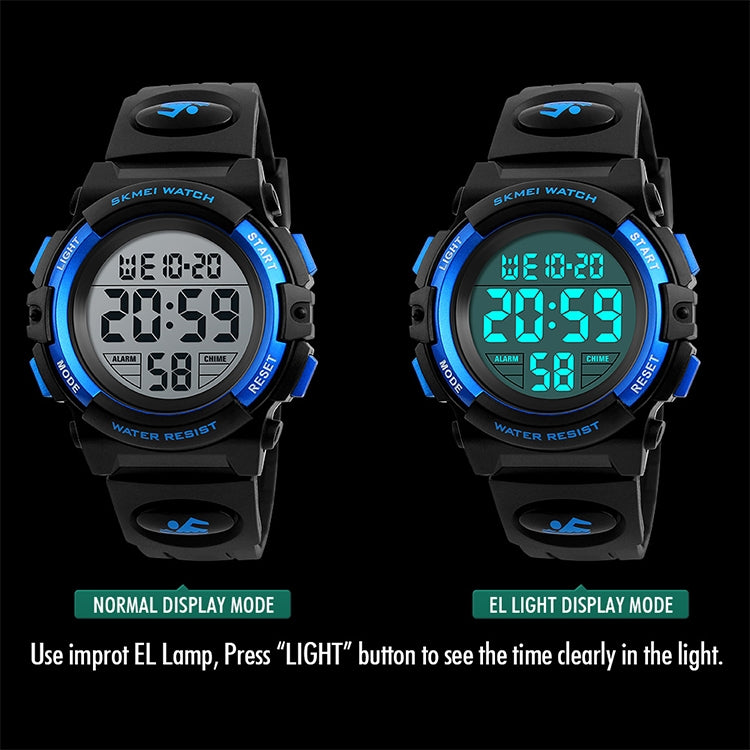 SKMEI 1258 Multifunctional Outdoor Sports Noctilucent Waterproof Wrist Watch, Size: S(Black) - Sport Watches by SKMEI | Online Shopping UK | buy2fix
