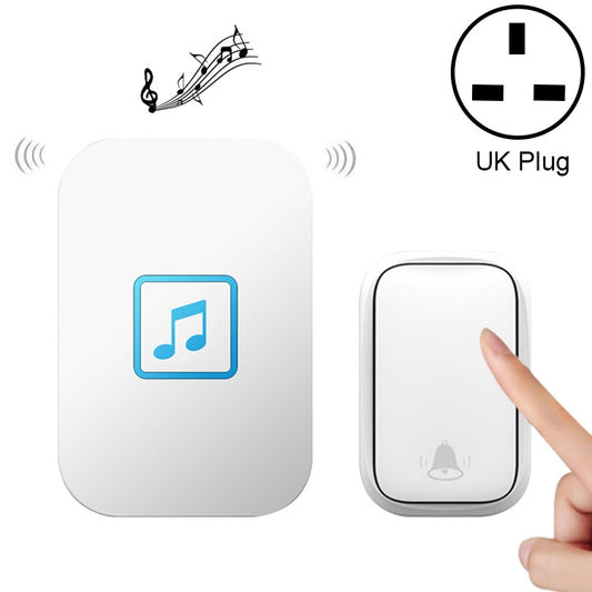 CACAZI FA86 Self-Powered Smart Home Wireless Doorbell, UK Plug(White) - Security by CACAZI | Online Shopping UK | buy2fix