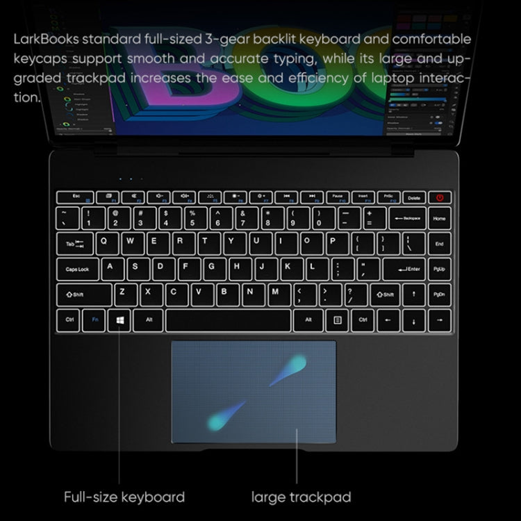 CHUWI LarkBook X Laptop, 14 inch, 8GB+256GB, Windows 10, Intel Celeron N5100 Quad Core 1.1GHz-2.8GHz, Support Dual Band WiFi / Bluetooth / TF Card Extension (Dark Gray) - CHUWI by CHUWI | Online Shopping UK | buy2fix