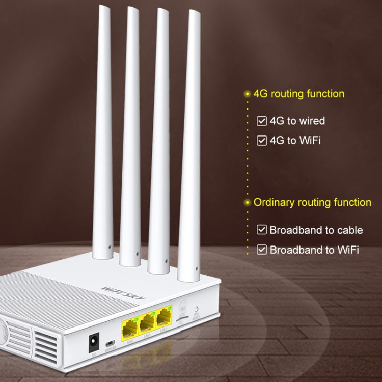 COMFAST GR401 300Mbps 4G Household Signal Amplifier Wireless Router Repeater WIFI Base Station with 4 Antennas, Asia Pacific Edition - Wireless Routers by COMFAST | Online Shopping UK | buy2fix