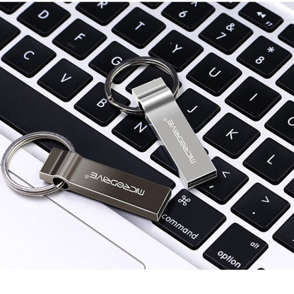 MicroDrive 4GB USB 2.0 Metal Keychain U Disk (Grey) - USB Flash Drives by MicroDrive | Online Shopping UK | buy2fix