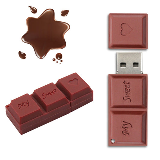 MicroDrive 64GB USB 2.0 Creative Chocolate U Disk - USB Flash Drives by MicroDrive | Online Shopping UK | buy2fix