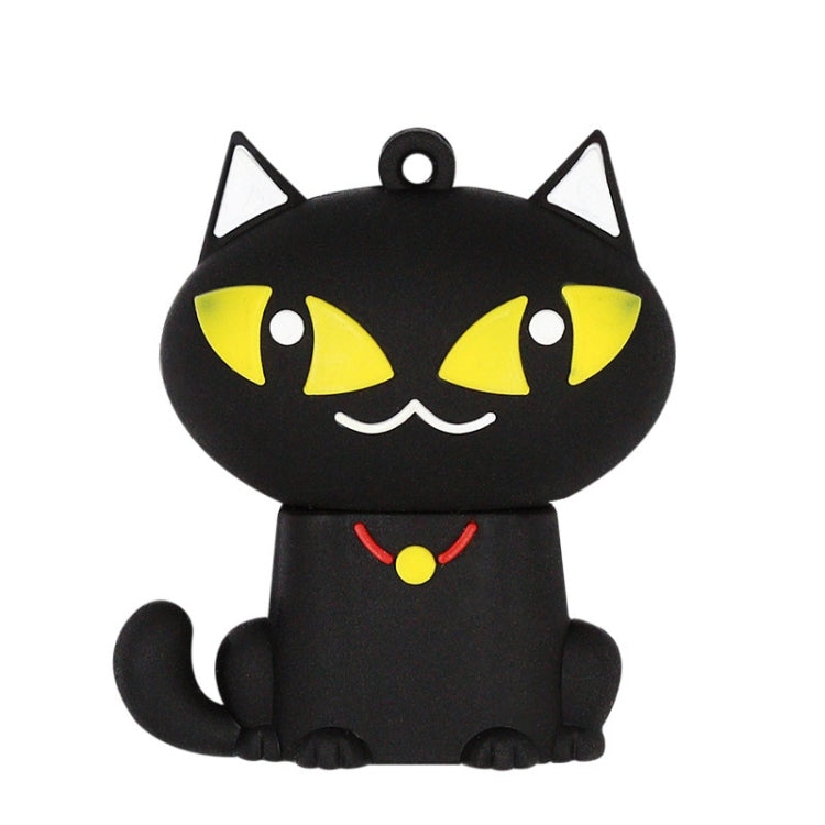 MicroDrive 64GB USB 2.0 Creative Cute Black Cat U Disk - USB Flash Drives by MicroDrive | Online Shopping UK | buy2fix